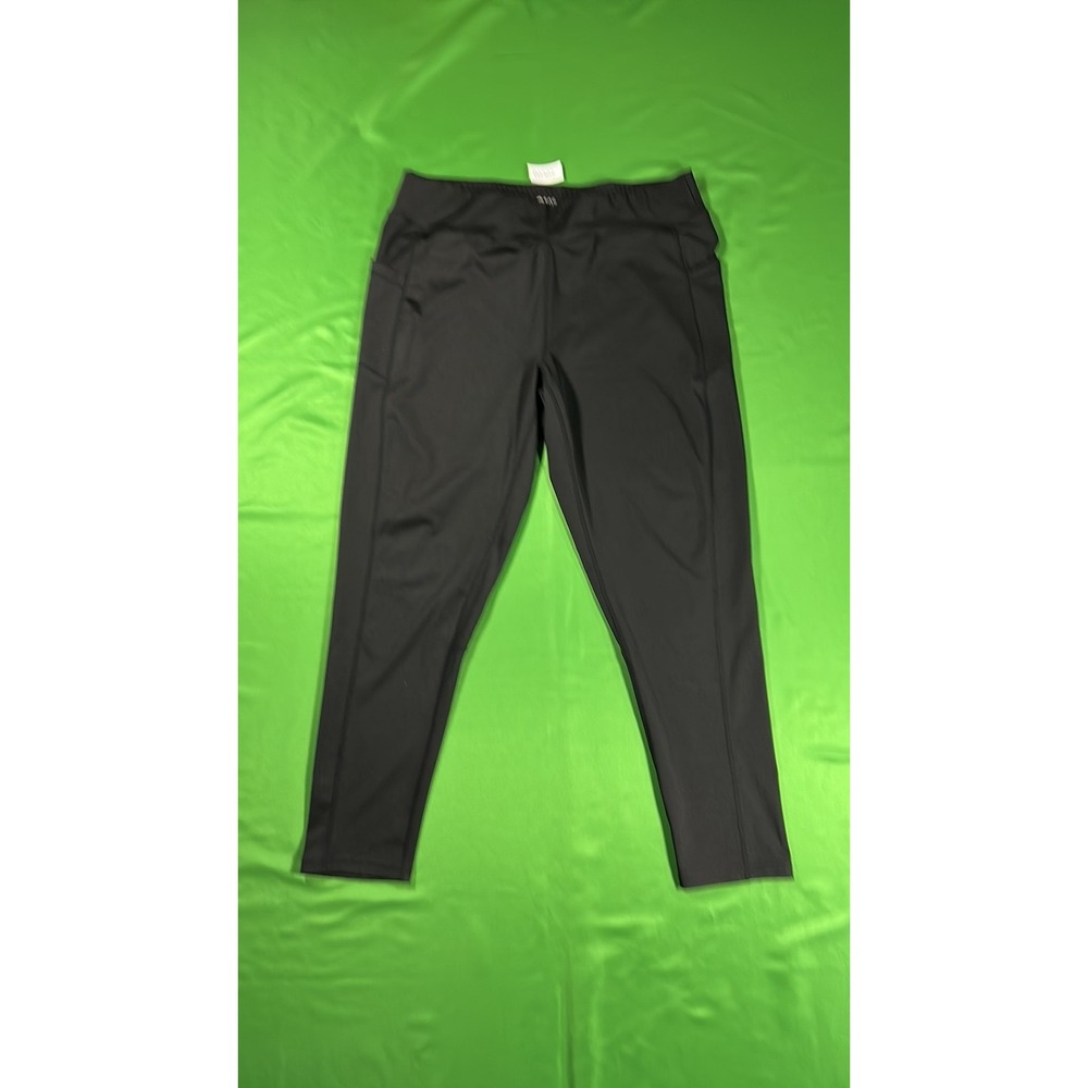 Core 10 Women's Black High-Waist Performance Leggings with Pockets - 3X